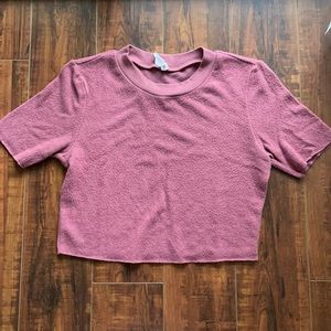 Alo Yoga super soft short sleeve crop top size small